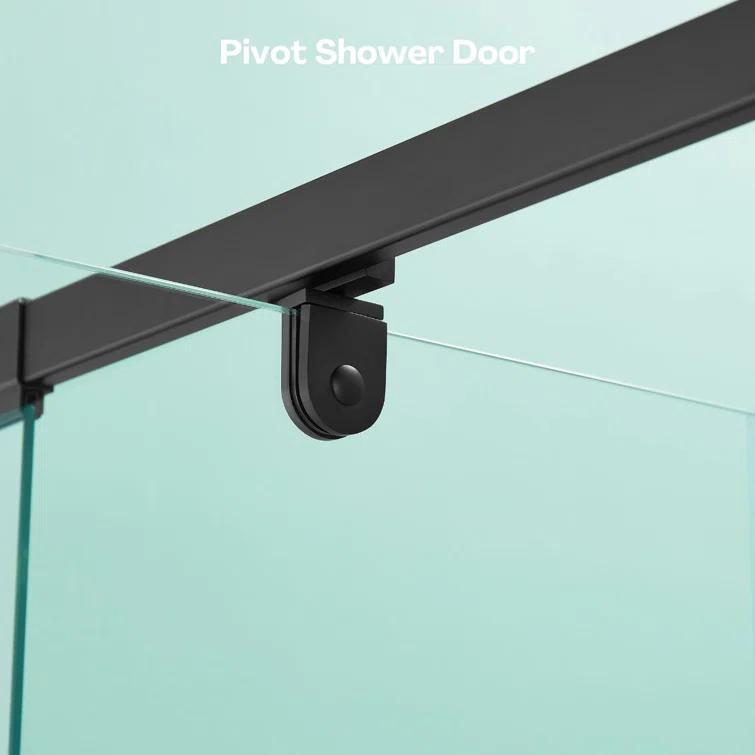 Arch Glass Designs 11DD131873LTS 38-42" W x 71" H Flush Glass Shower Door Reversible Installation