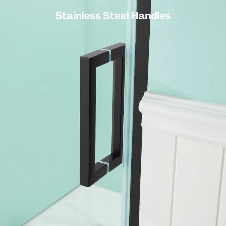Arch Glass Designs 11DD131873LTS 38-42" W x 71" H Flush Glass Shower Door Reversible Installation
