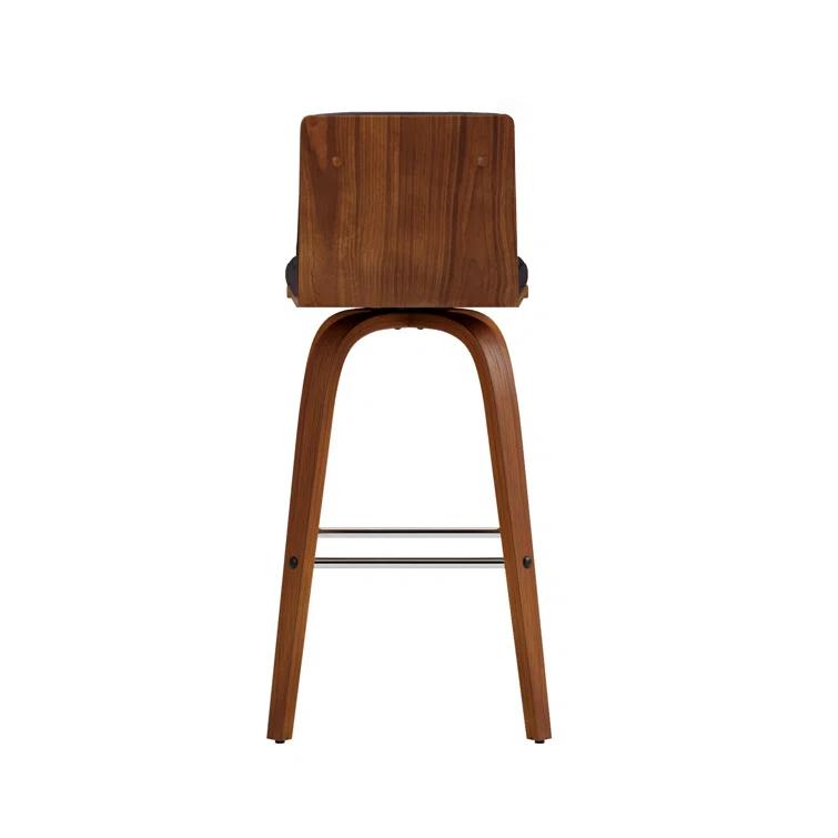 Biance Solid Wood Swivel Bar & Counter Stool