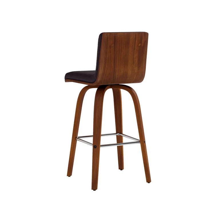 Biance Solid Wood Swivel Bar & Counter Stool