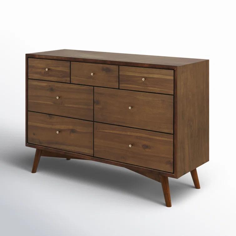 Palma 7 Drawer 53" W Double Dresser