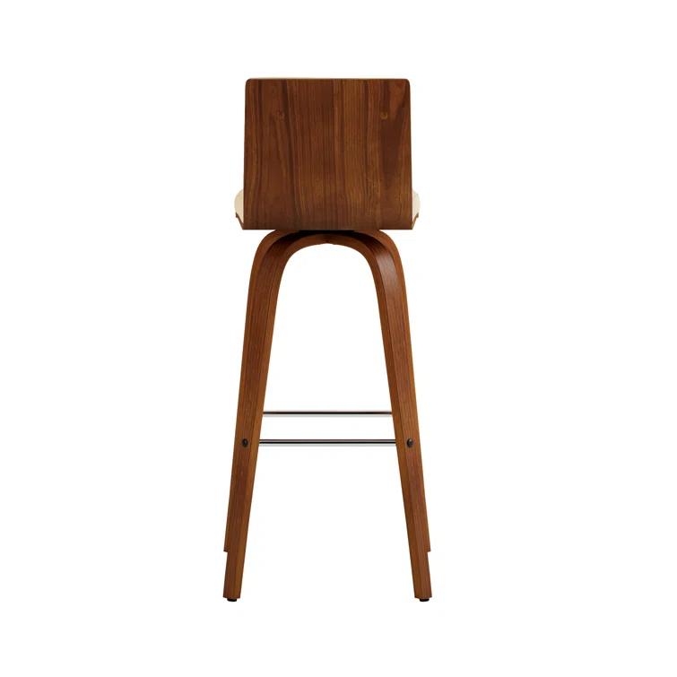 Biance Solid Wood Swivel Bar & Counter Stool