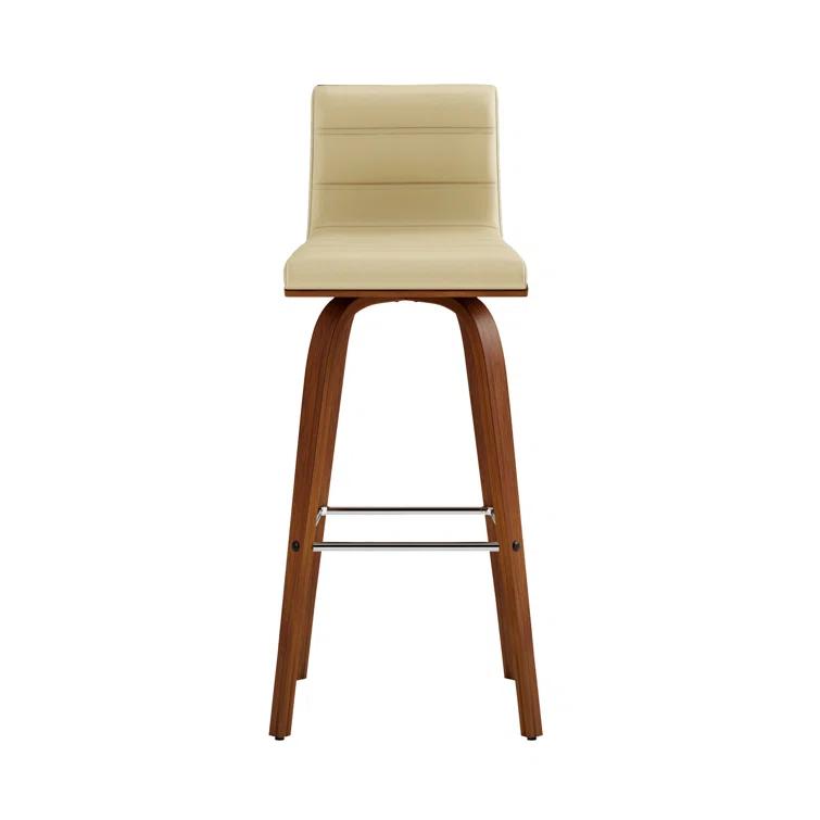 Biance Solid Wood Swivel Bar & Counter Stool