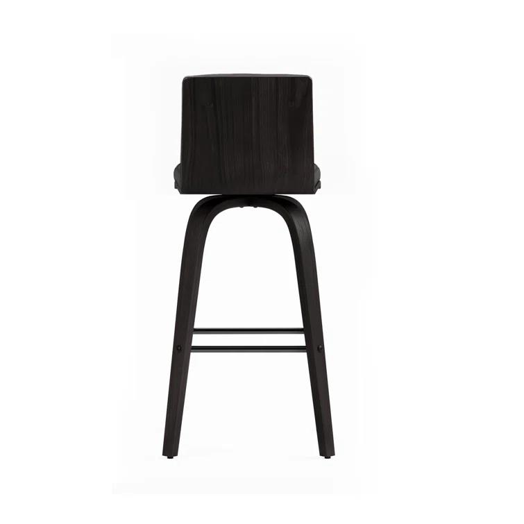 Biance Solid Wood Swivel Bar & Counter Stool