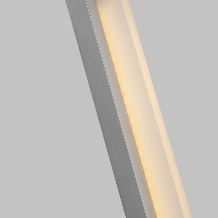 Kenway Chrome 1-Light LED Acrylic Shade Sconce, Dimmable