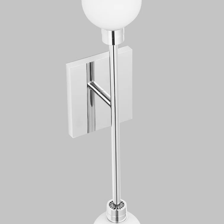 Polished Nickel Dual Globe LED Wall Sconce