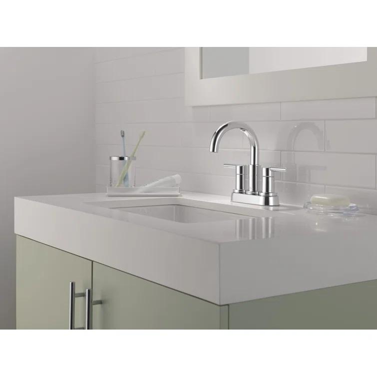 Nicoli Centerset Bathroom Faucet, 2-Handle Bathroom Sink Faucet