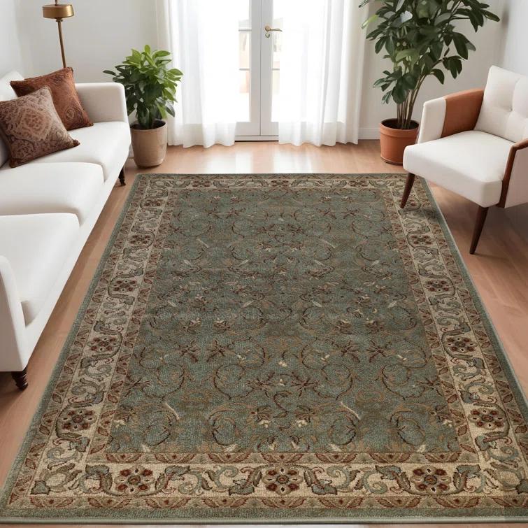 Heritage Traditional Floral Scroll Vines Indoor Or Area Rug
