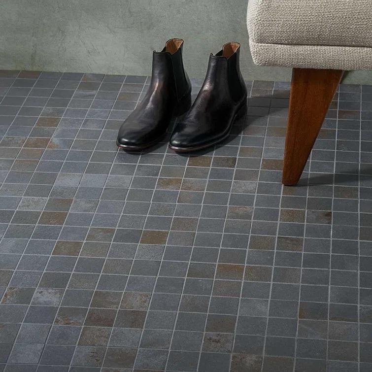 Angela Harris Fuller 11.81 in. x 11.81 in. Matte Porcelain Floor and Wall Mosaic Tile