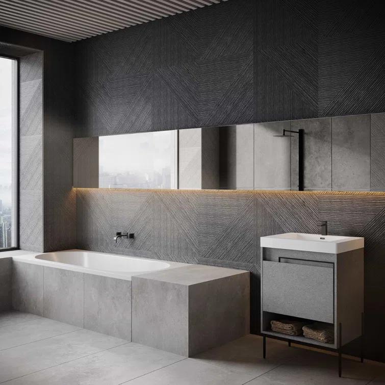 23.62 in. x 47.24 in. Matte Porcelain Wood Look Wall Tile (15.49 Sq. Ft./ case)