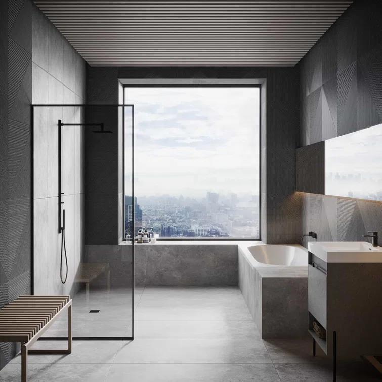 23.62 in. x 47.24 in. Matte Porcelain Wood Look Wall Tile (15.49 Sq. Ft./ case)