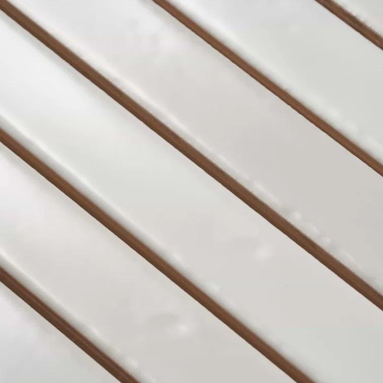 Vivanta 5.27 In. X 17.71 In. Glossy Ceramic Mosaic Elongated Subway Wall Tile (8 Sheets / Box)