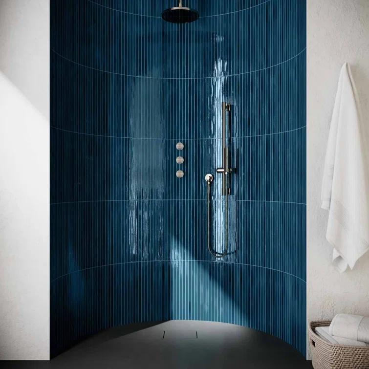 Vivanta 5.27 In. X 17.71 In. Glossy Ceramic Mosaic Elongated Subway Wall Tile (8 Sheets / Box)