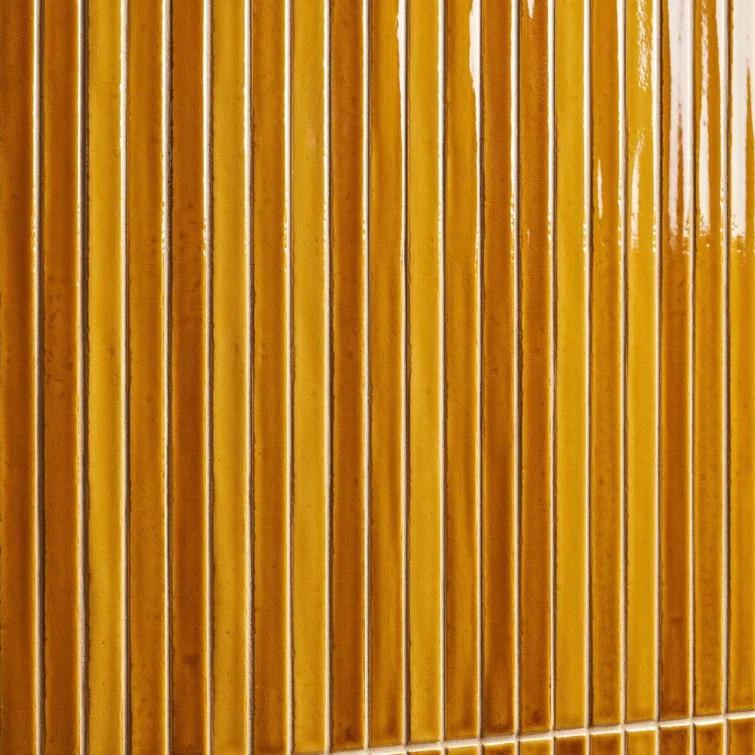 Vivanta 5.27 In. X 17.71 In. Glossy Ceramic Mosaic Elongated Subway Wall Tile (8 Sheets / Box)