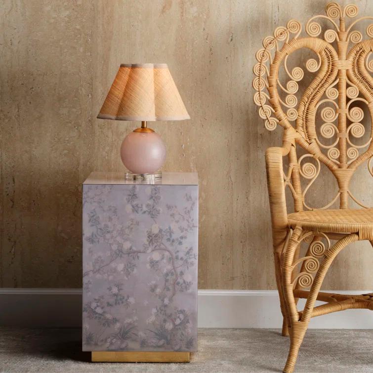 Jamie Young Company Garland Floral Accent Side Table, Lavender