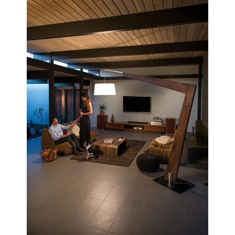 Valeo 97'' Brown Task Floor Lamp