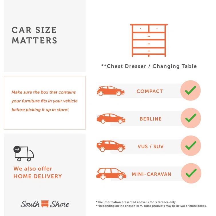 South Shore Gravity 31.25'' W 5 - Drawer Dresser