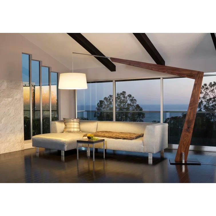 Valeo 97'' Brown Task Floor Lamp