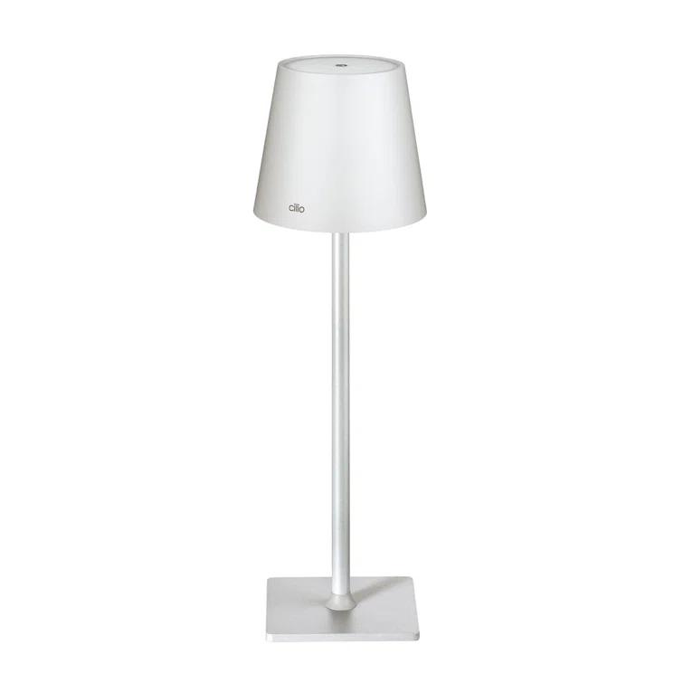 CILIO "Sole" LED Table Lamp, white, 13.75" x 4.25" dia.