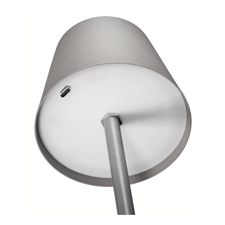 CILIO "Sole" LED Table Lamp, white, 13.75" x 4.25" dia.