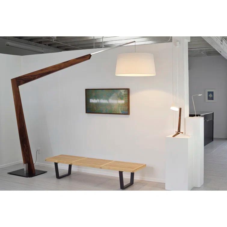 Valeo 97'' Brown Task Floor Lamp