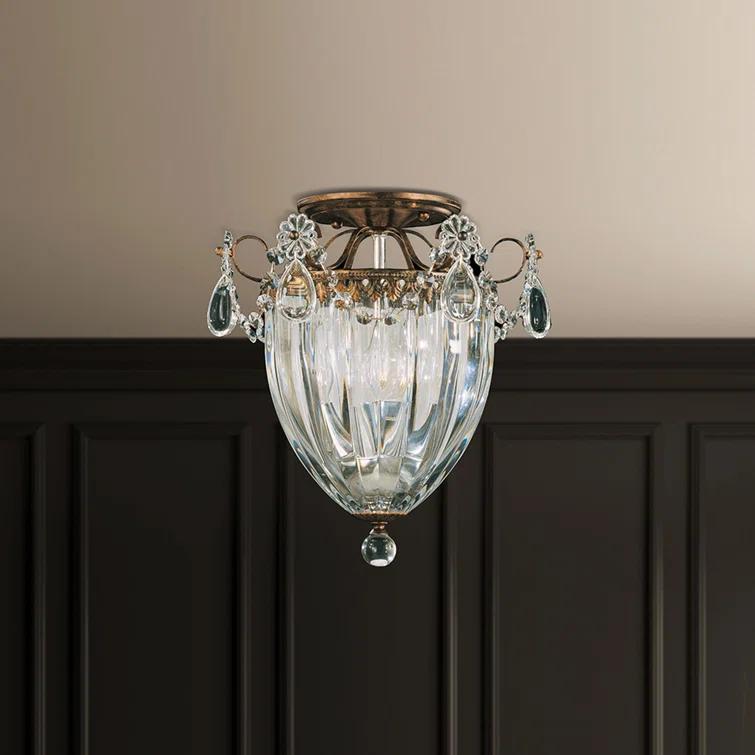 Bagatelle Crystal Semi Flush Mount