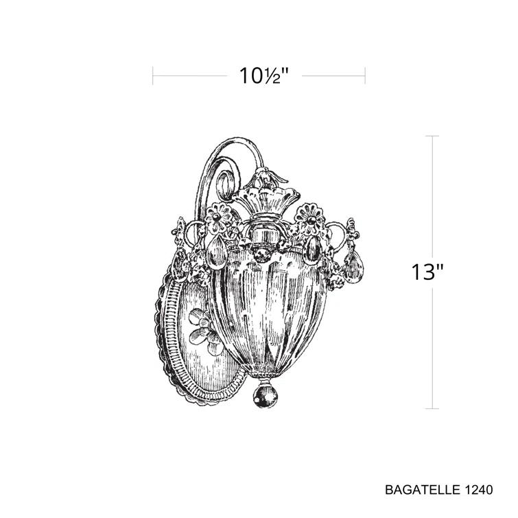 Bagatelle Aluminum Armed Sconce