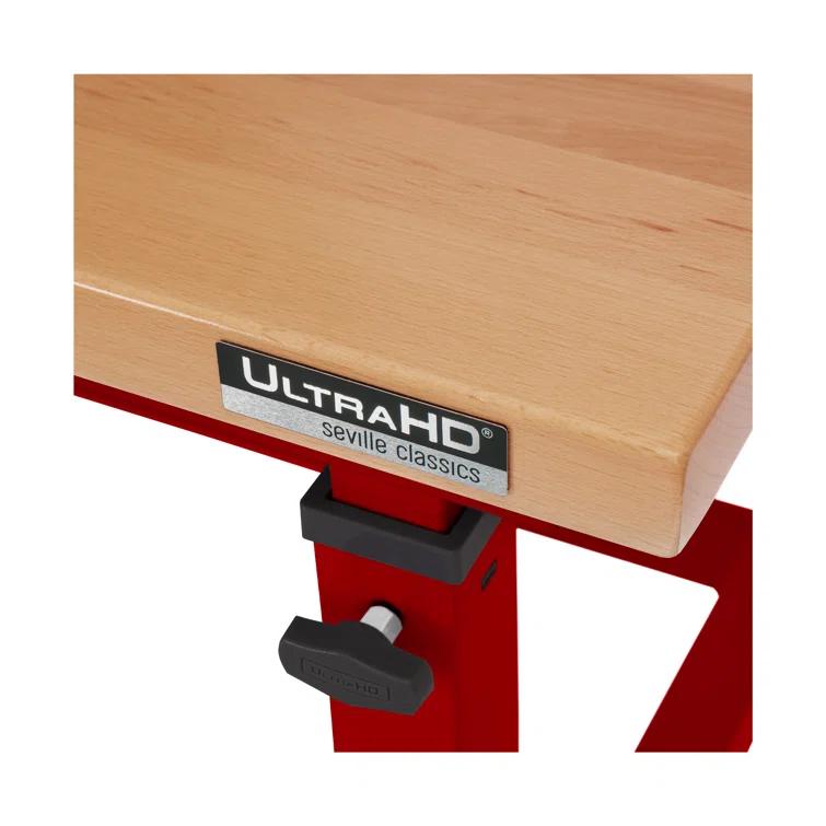 Seville Classics UltraHD Adjustable Height Workbench, 48" W x 24" D x 28.5" - 42" H
