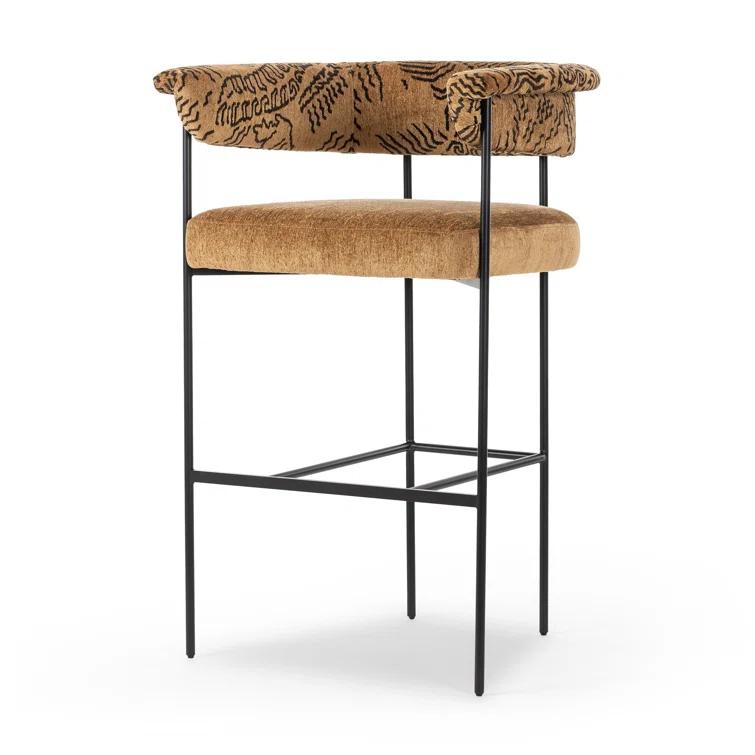 Kyleigh Bar Stool - Slate Boucle