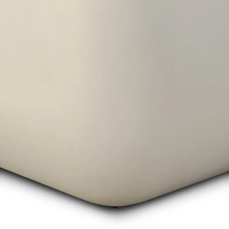 Gray Concrete Square End Table