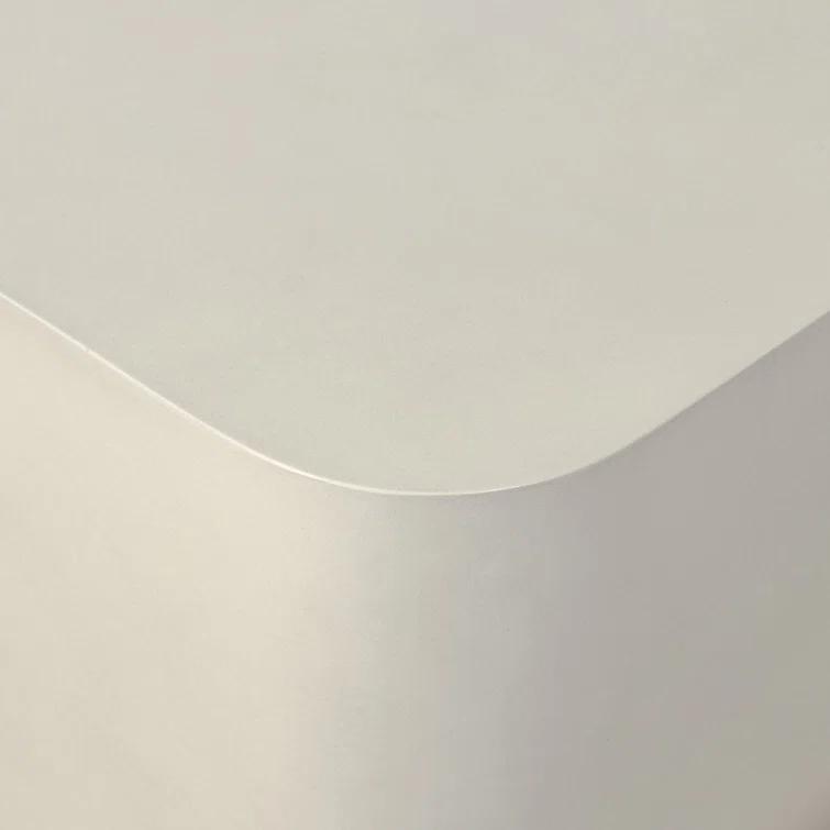 Gray Concrete Square End Table