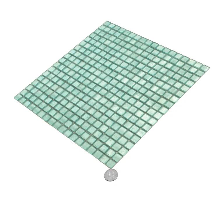 Skosh 0.6" x 0.6" Glass Grid Mosaic Wall & Floor Tile