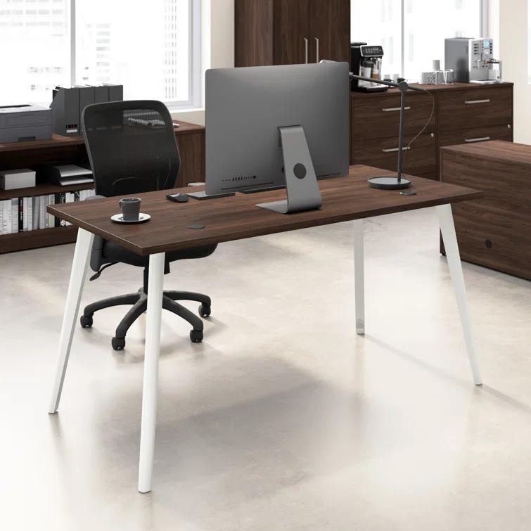 Bush Business Furniture Vista Computer Desk With Splayed Metal Legs