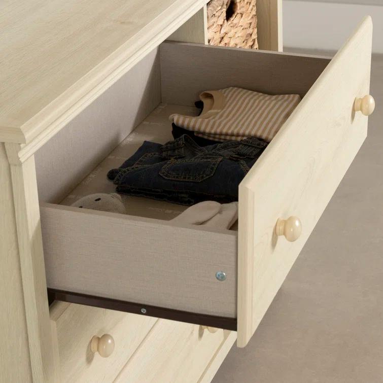 Cotton Candy 3-Drawer Dresser with Storage Baskets
