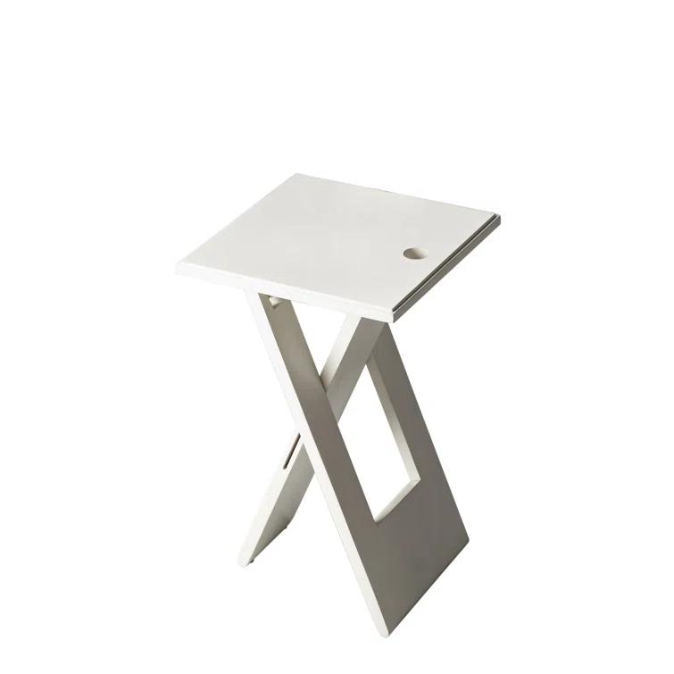 Butler Specialty Loft Square Folding End Table In White