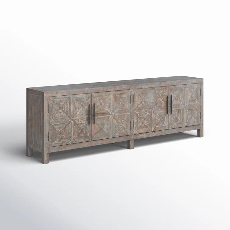 103.5'' Timeworn Gray Reclaimed Pine Wood Sideboard