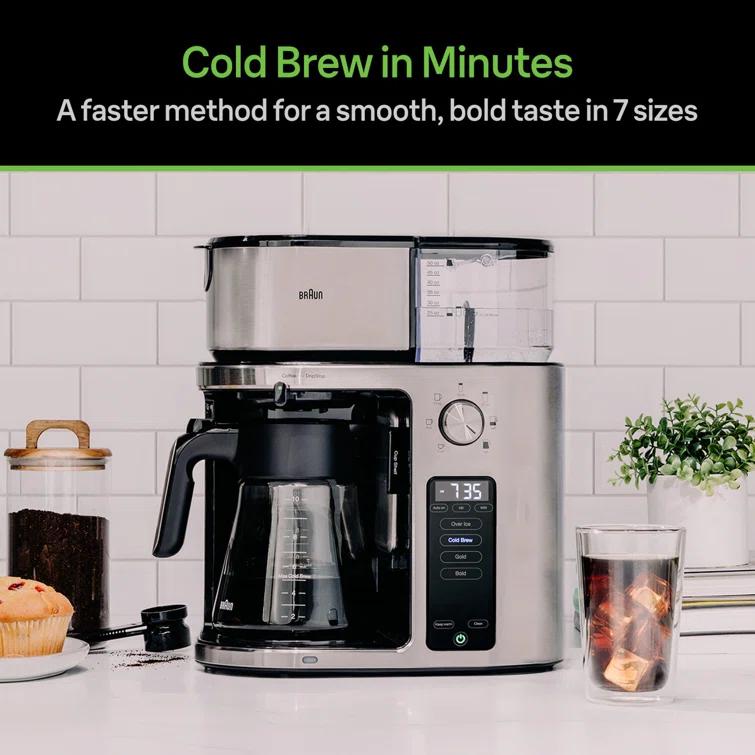 Braun ® MultiServe Plus 10-Cup Drip Coffee Maker with Cold Brew