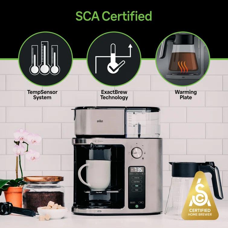 Braun ® MultiServe Plus 10-Cup Drip Coffee Maker with Cold Brew