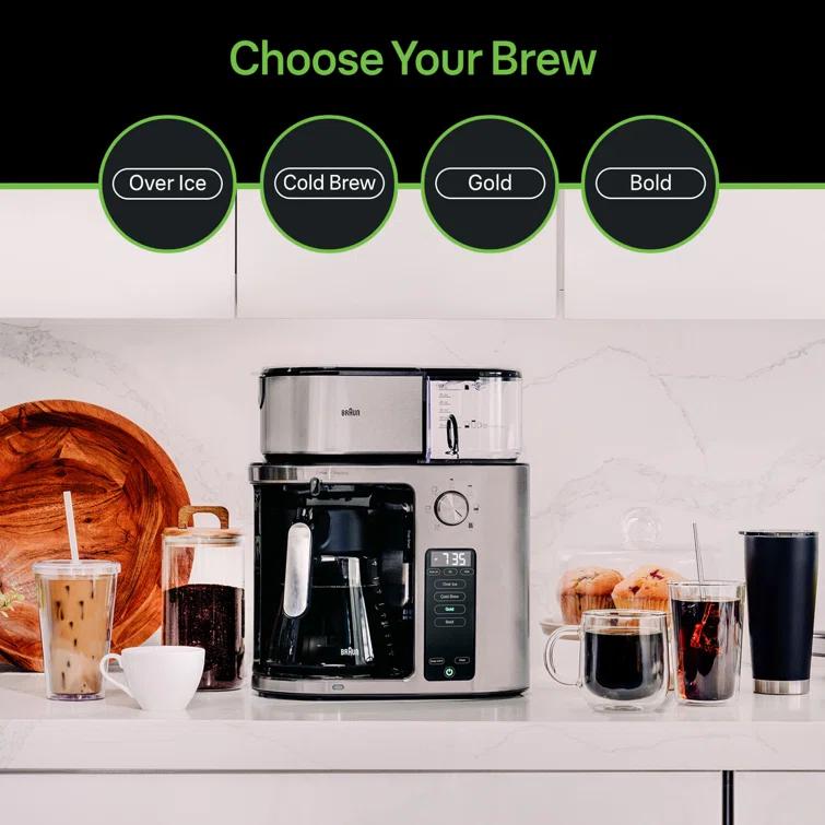 Braun ® MultiServe Plus 10-Cup Drip Coffee Maker with Cold Brew