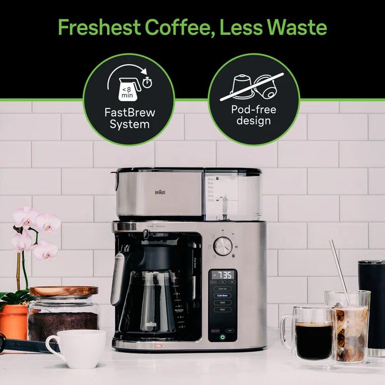Braun ® MultiServe Plus 10-Cup Drip Coffee Maker with Cold Brew