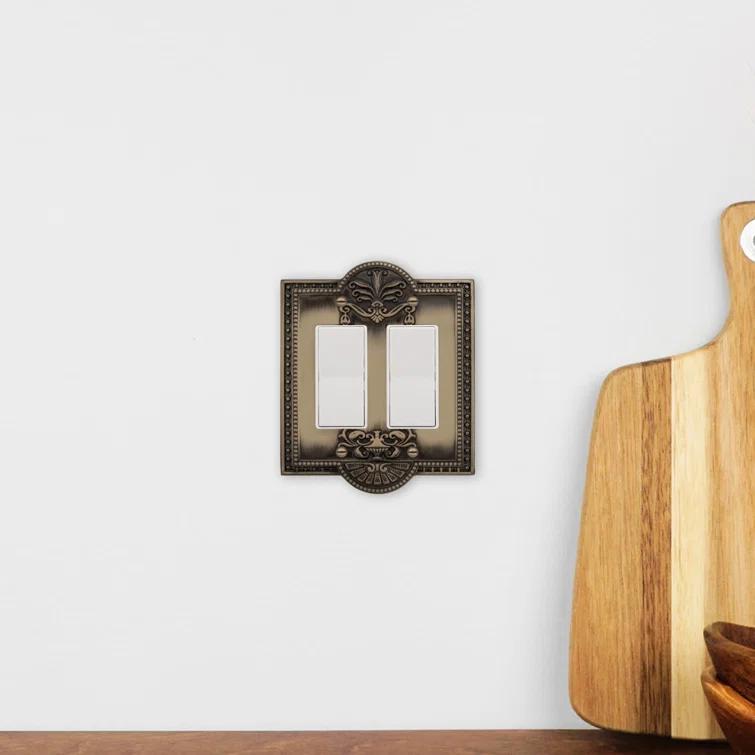 Meadows 2-Gang Rocker Light Switch Wall Plate