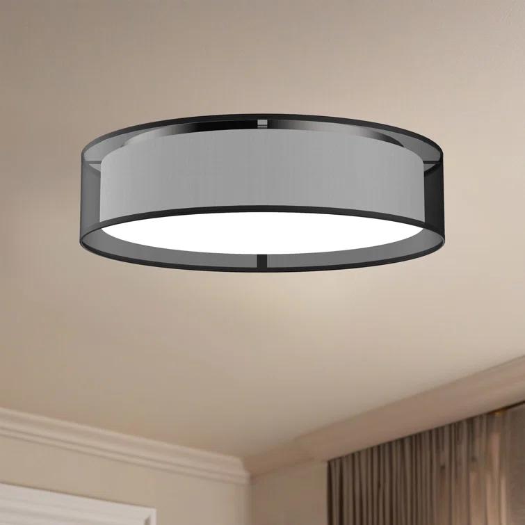 Kuzco Lighting Dalton Fabric LED Flush Mount