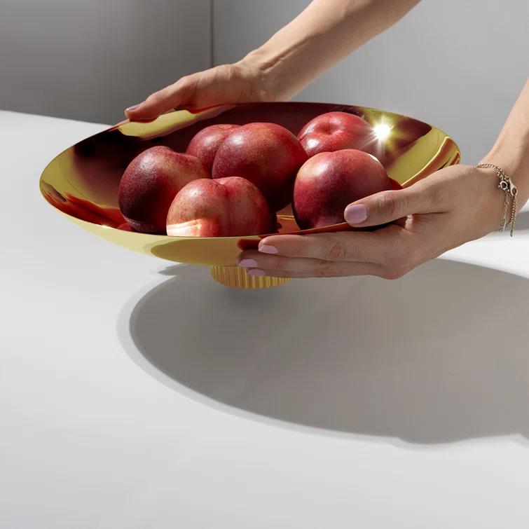 ANNA New York ANNA New York Striations Stainless Steel Fruit Bowl