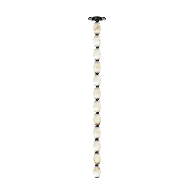 Bronze Alabaster Glass LED Mini Pendant Light