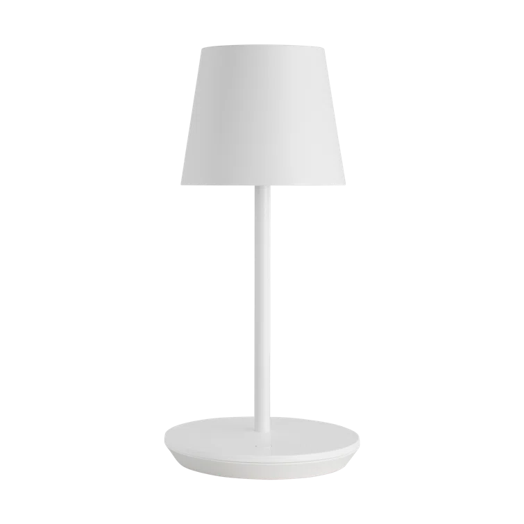 Matte White Rechargeable LED Table Lamp with 3-Way Switch