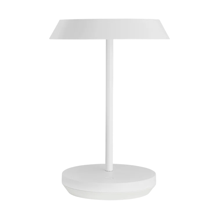 Matte White Cordless Outdoor Rechargeable LED Table Lamp