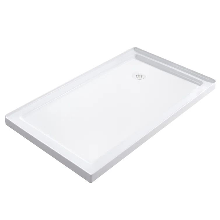 Moselle 60" x 77.5" Rectangle Sliding Shower enclosure with Base Included