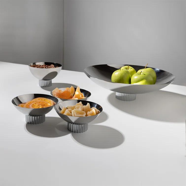 ANNA New York ANNA New York Striations Stainless Steel Fruit Bowl