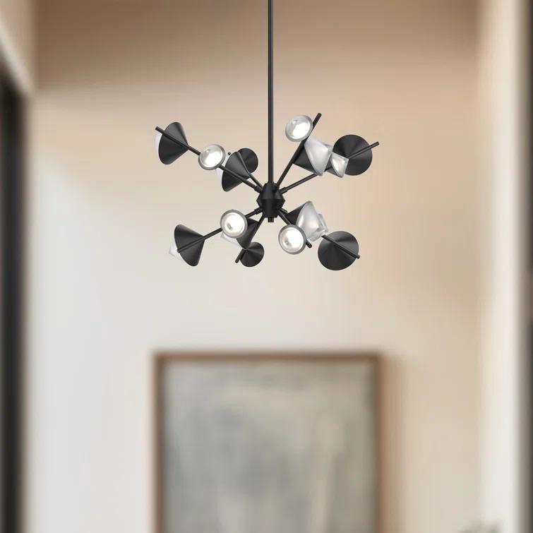 Geode 8 - Light Dimmable LED Sputnik Sphere Chandelier