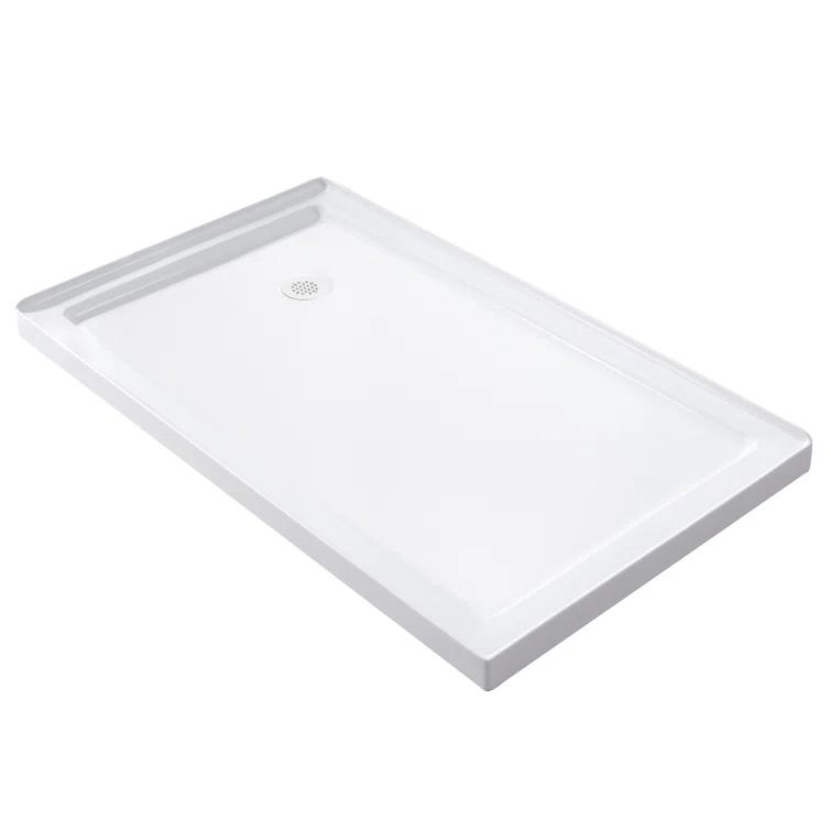 Aston Moselle 60" x 77.5" Rectangle Sliding Shower enclosure with Base Included SEN976F-TR-SS-60-10-L